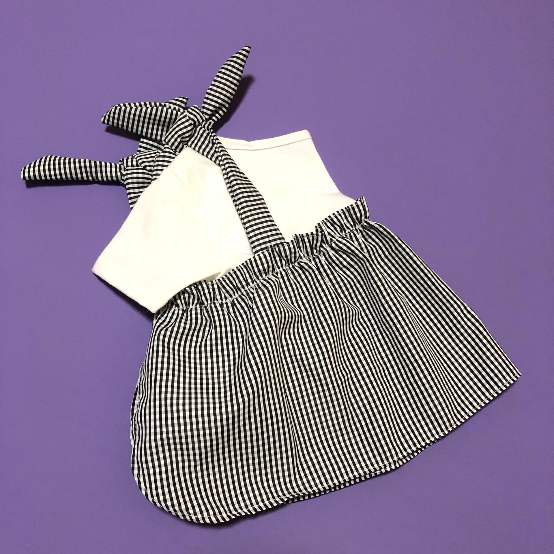 Cotton Pomeranian Summer Cool Dress Pet Dog Clothes for Small Dogs Pets Clothing French Bulldog Pug Costume Yorkshire Apparel