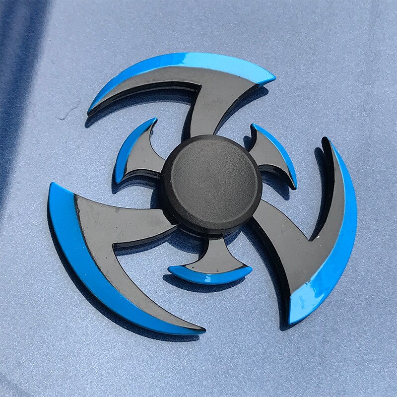 Zink-legierung Fidget Spinner Metall Tri Zappeln Hand Spinner Finger Fokus Spielzeug Glatte Galvanisieren Hybrid Lager Spielzeug Für Kinder: 6
