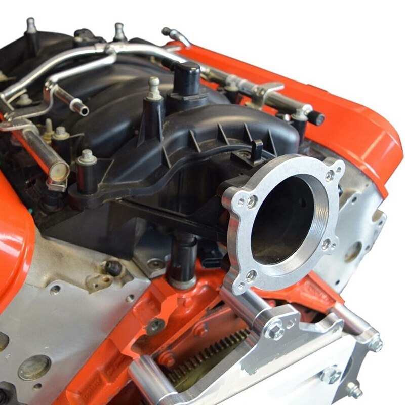 LS4 Intake Manifold to LS3 DBW Throttle Body - Adapter Plate LS 4 Bolt TB GXP