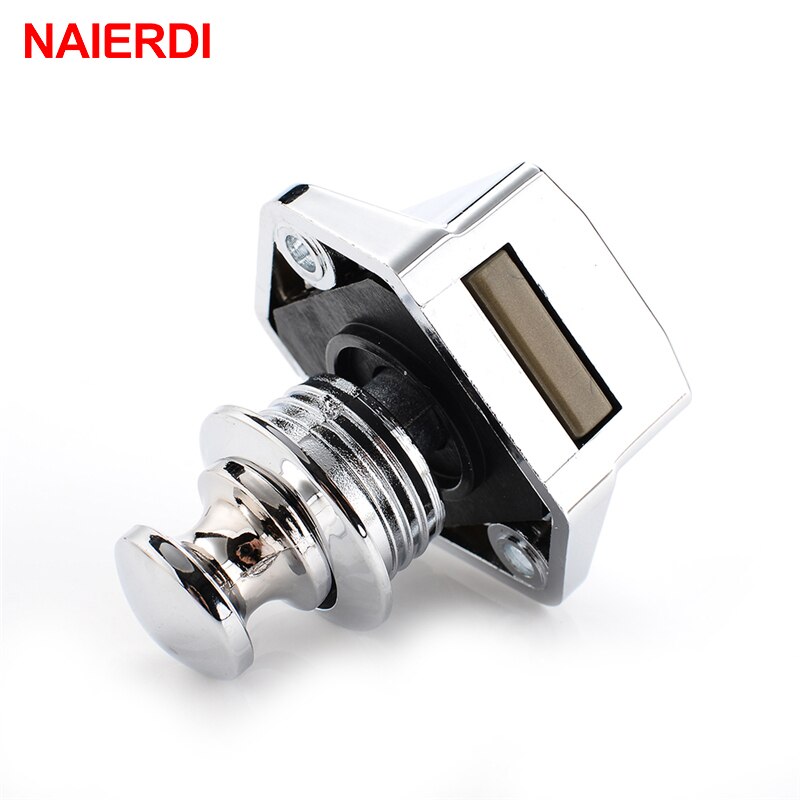 Naierdi 20mm husbil push lås diameter husbil husvagn båt husbil skåp låda spärrknapp lås för möbler hårdvara
