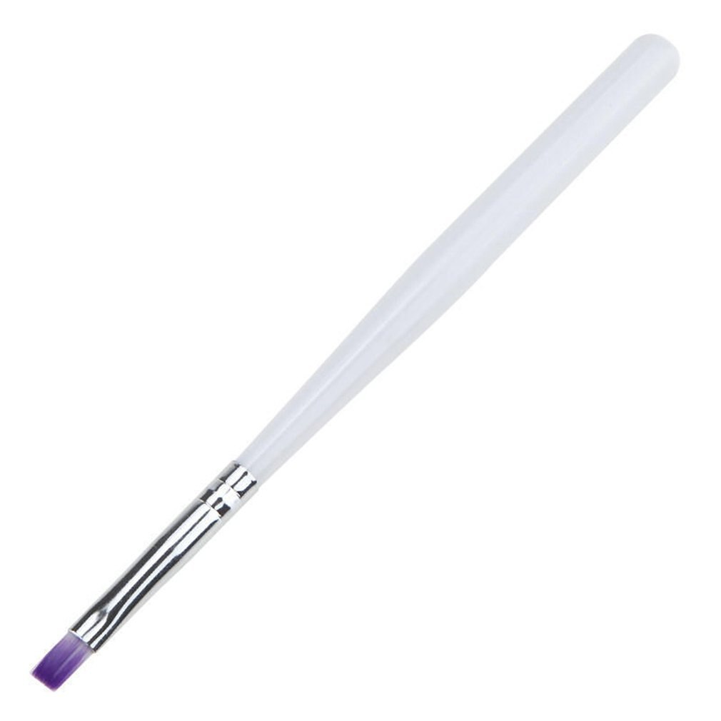 Manicure Pen Flat Mouth Light Therapy Pen Purple Hair Gel Pen Nail Art UV Gel Art Brush Manicure Tool: Default Title