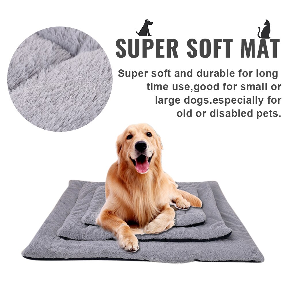 Cat Bed Dog Bed Pet Mat Winter Thicken Warm Cat Dog Blanket Puppy Sleeping Cover Towel Cushion House For Small Medium Large Dog