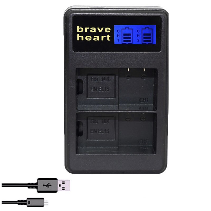 4X En EL15 EN-EL15 EL15A Batterij + Lcd Dual Charger Voor Nikon D500,D600,D610,D750, d7000, D7100,D7200,D800,D800E,D810,D810A V1