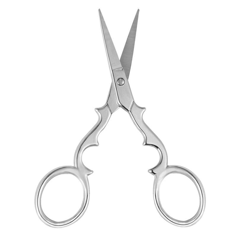 Tijeras de punto de cruz Retro clásicas Vintage, tijeras de bordado de costura fina antigua, tijeras de sastre, artesanía, tela para el hogar: Silver