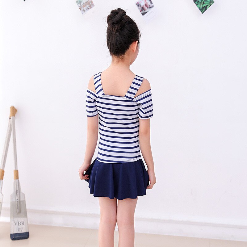 Maillots de bain Filles Boxer ENFANT da tong FILLE zhong Princesse Robe de Bain Maillots De Bain Conservateur Costume Étudiants Filles Fille