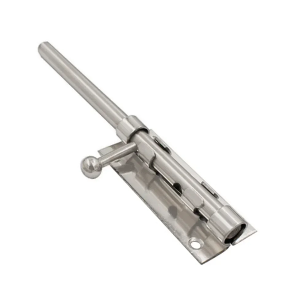 Door Bolt Lock Latch Stainless Steel Lock Latch For Home Hardware Gate Safety Door Bolt Window Catch Sliding Door Lock Silver: Greyish Brown