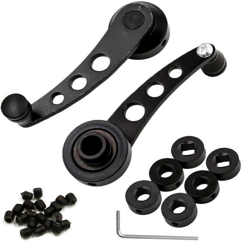 Voor De Meeste Voertuigen Auto Raam Krukken Kit Spare 1 Paar Zwarte Duurzaam