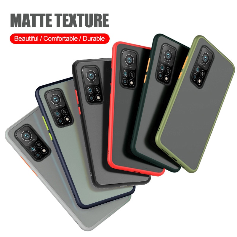 Przezroczyste matowe pokrowce na telefony dla xiaomi mi10t xiaomi xiaomi mi 10 t 10 t t10 xiaomi10t pro case silikonowe odporne na wstrząsy coque fundas