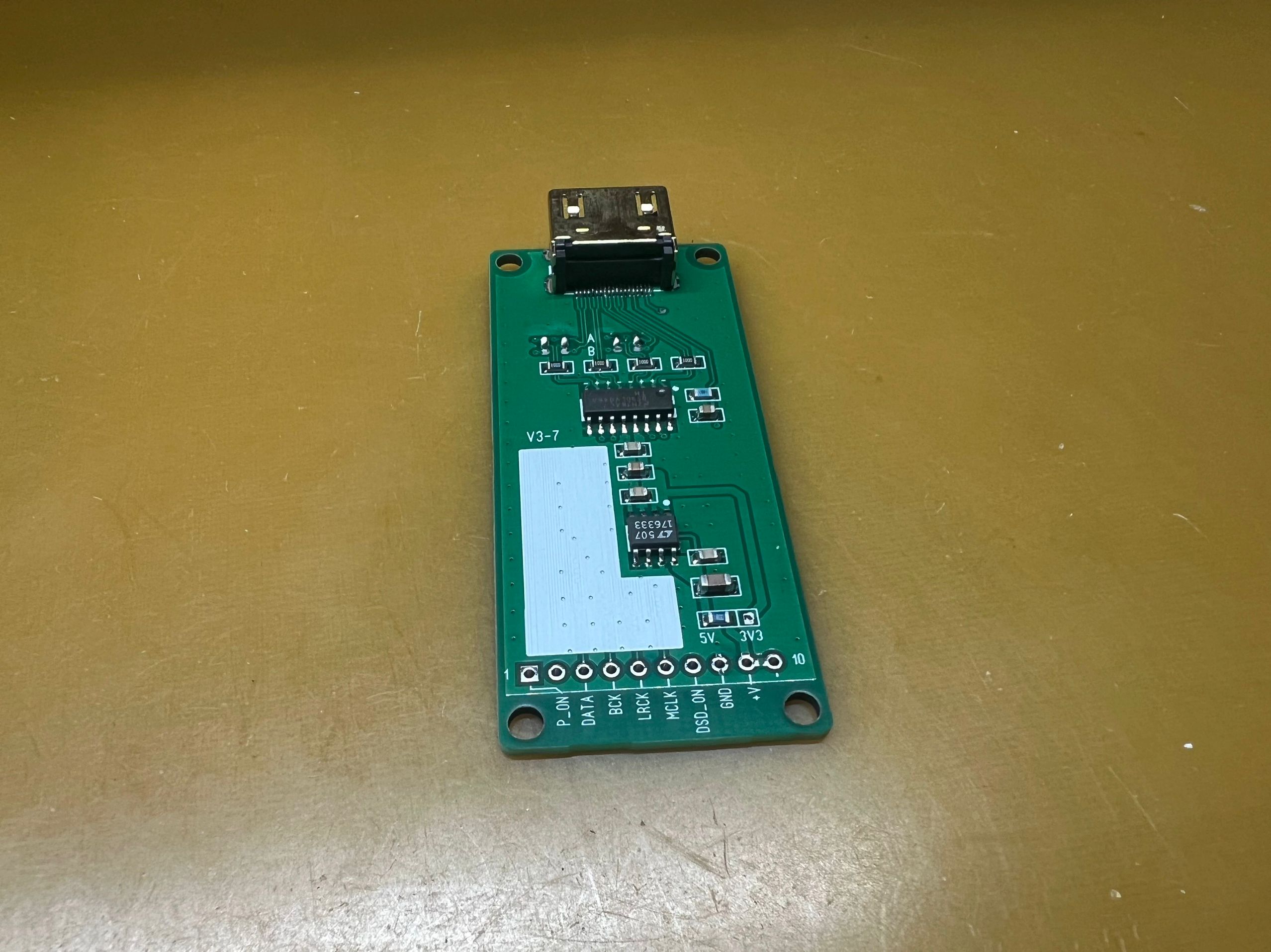USB module I2S module suitable for PCM63 DAC: SKY BLUE
