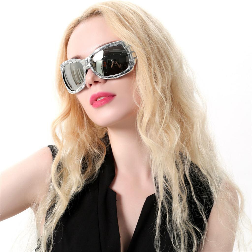 Vintage Glitter Silver Sequins Frame Glasses Photo Prop Party Birthday Event Specs Fancy Dress Costume Eyeglasses