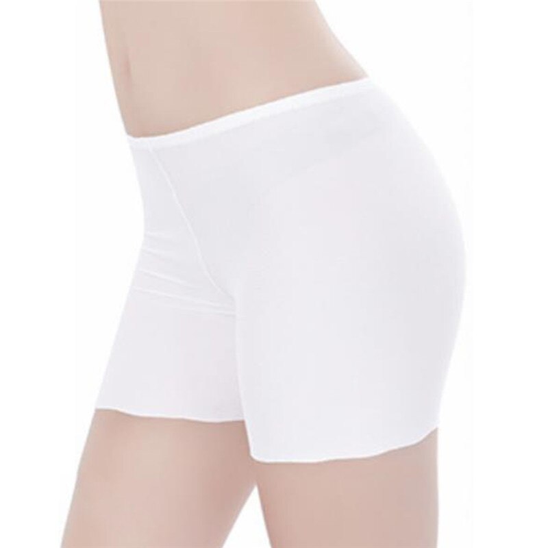 Casual Women's Safety Pants Underwear Women Safety Short Pants Solid Color Ice Silk Seamless Plain Push Up Hip Shorts