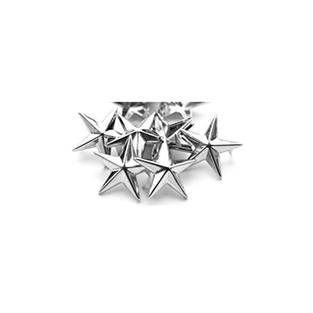 50 Pcs Star Studs Metalen Klauw Kralen Nailhead Punk Klinknagels Met Spikes (10mm)