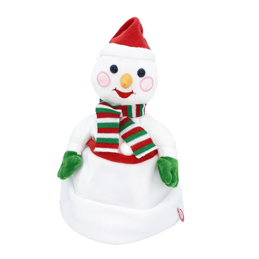 Kerstman Zingen En Dansen Kerst Elektrische Knuffel Sneeuwpop Kerst Elanden Blazen Saxofoon Zal Zingen En Dansen: Christmas Snowman