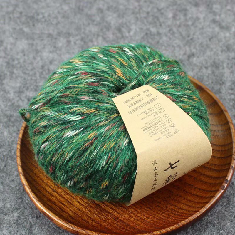 Kleurrijke Wollen Garen Zoete Katoenen Baby Breiwol Garen Dik Garen Fiber Fluwelen Garen Hand Breien Trui Wol Haak Garen: dark green