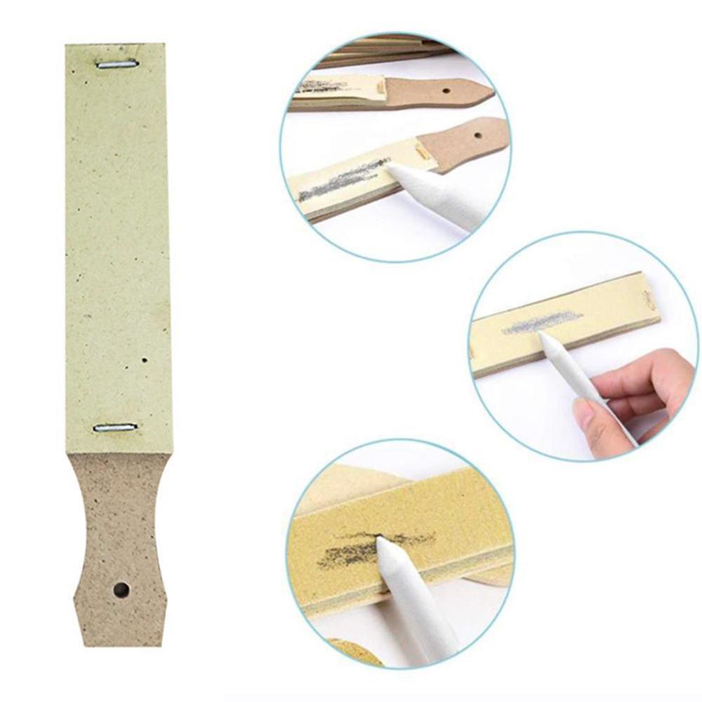 Art Painting Sandpaper Block For Pencil Sharpening Sketch Pencil Pointer Drawing Tool School Sets Gloves Smudge Stump Stick Pen