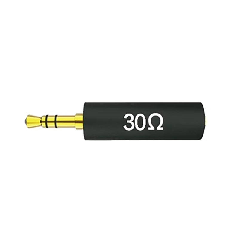 1 Uds. Enchufe de impedancia de auriculares conductor 30 75 150 200 400 600 ohm adaptador de cancelación de ruido resistencia reducir el enchufe del filtro de ruido: Verde militar