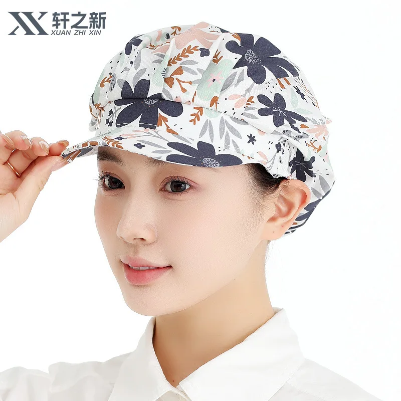 Damen-Kochmütze für sterben Küche, ölbeständig, rauchfrei, zum Kochen, kochendes Öl, spritzwassergeschützt, Heimarbeitskappe, Fabrik-Staubschutz