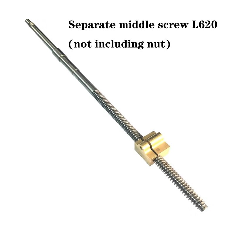 1 PC Lathe Screw Accessories Small And Medium Carriage Screw Nut L590MM/L620MM 6132 Tailstock Screw Copper Sleeve 245MM /255MM: I