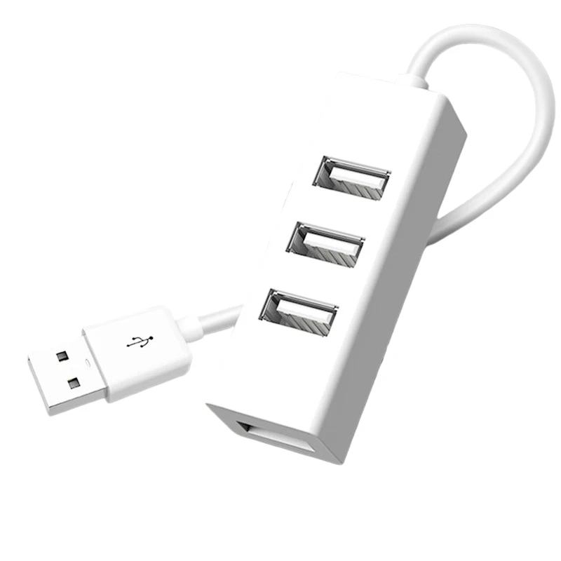 USB 2.0 HUB Voeding HUB 4-poorts USB-adapter voor pc Laptop Computeraccessoires ABS USB-splitter USB2.0