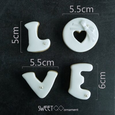 Simulated frosting biscuits Fondant biscuits Wedding theme LOVE cookies Photography props Home softcover: Army Green