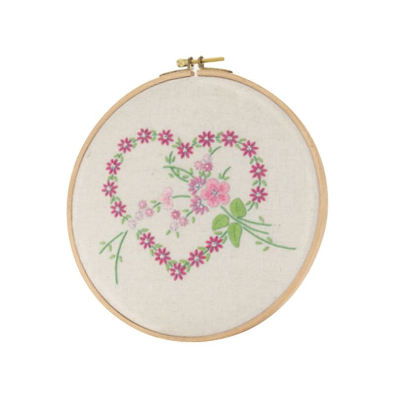 DIY Blume Liebe Stickerei Zubehör Bausätze Hand für Anfänger Kreuz Stich Handwerk Jäzehn Heimat Dekor Anhänger #1: C
