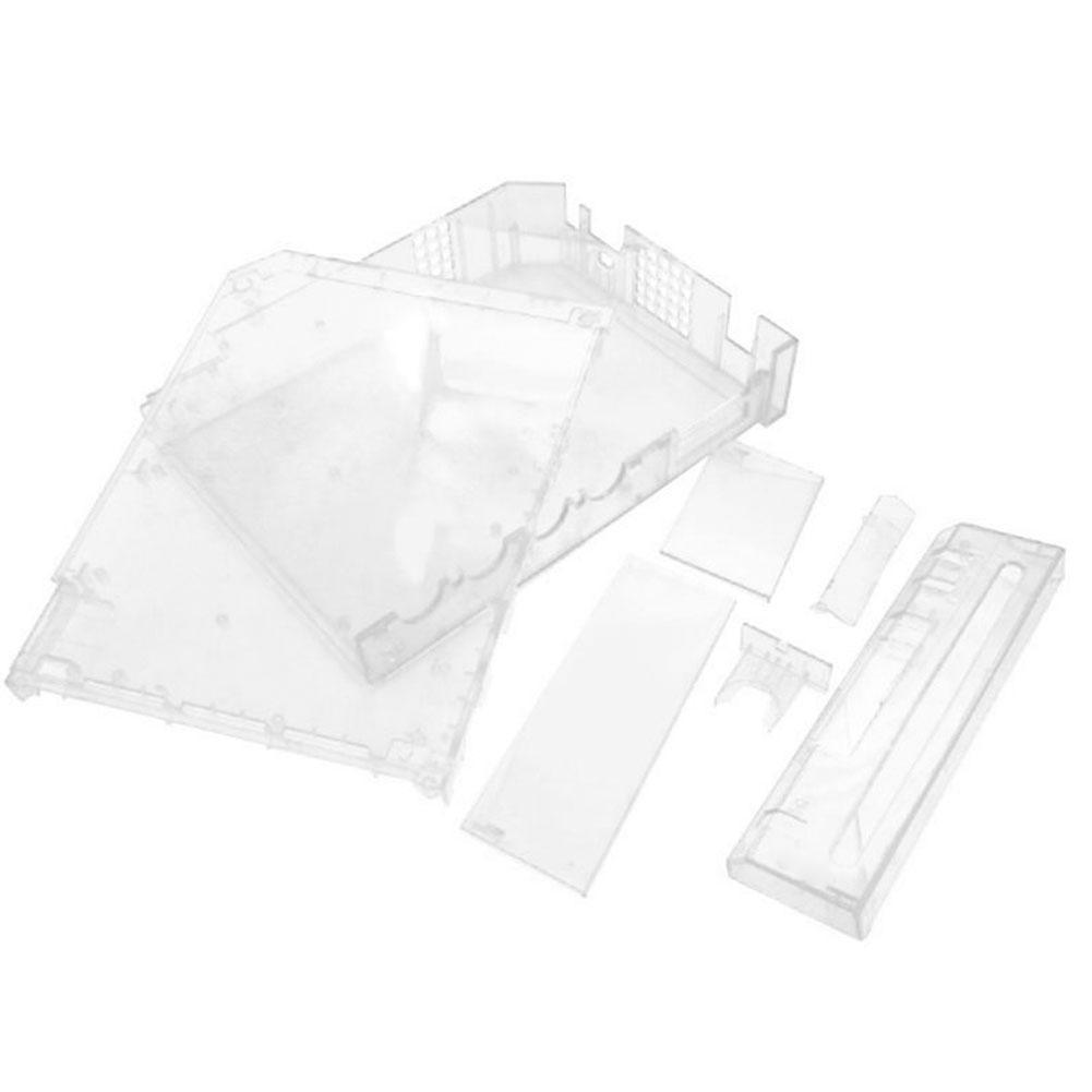 Fundas completas con botón para Wii, carcasa transparente, Shellsc, carcasa de repuesto para consola Wii