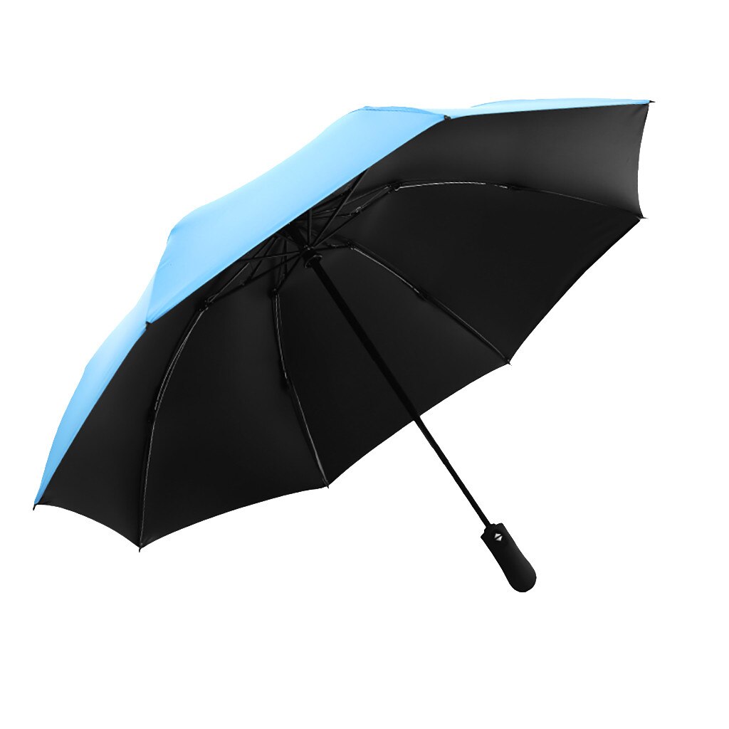 Windproof UV Inverted Umbrella Reverse Folding Umbrella Upgrade Reverse Folding Umbrella UV beach reverse: Dark Blue