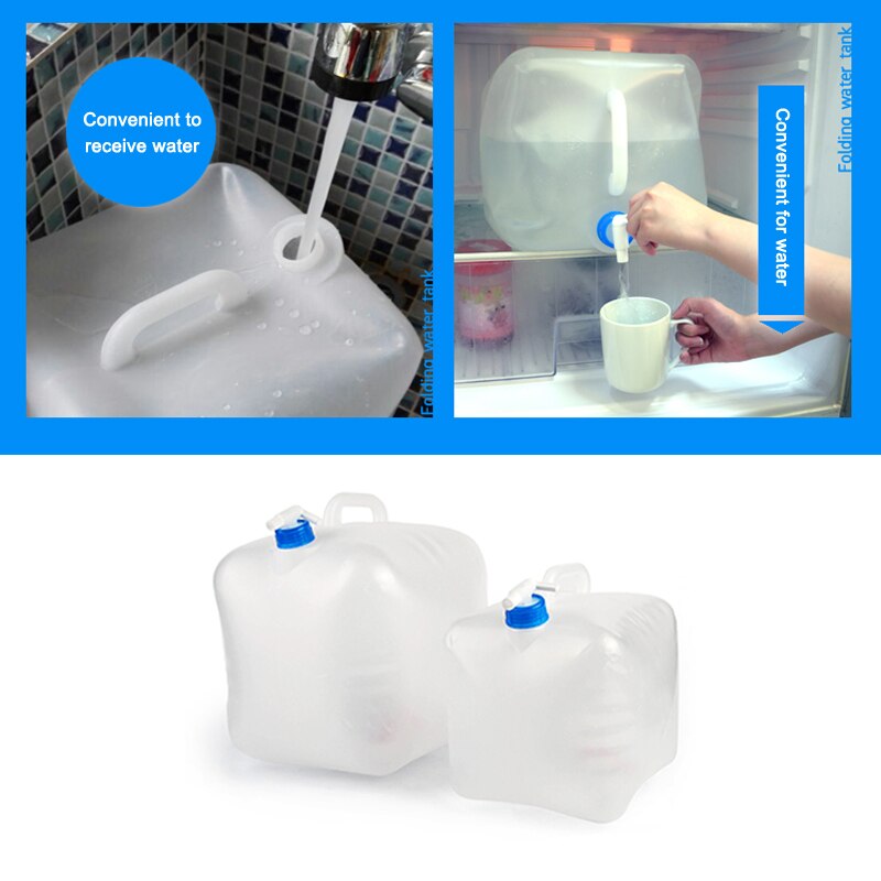Collapsible Water Container Camping Water Storage Cubes Jug with Spigot Foldable for Outdoor MSU88