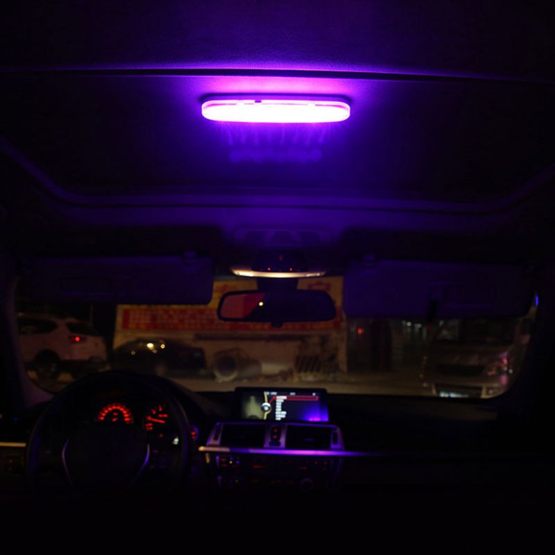 Luz Interior Universal para coche, luz de lectura recargable por USB, luz LED magnética de lectura de estilo de coches, luz nocturna, lámpara de techo Interior