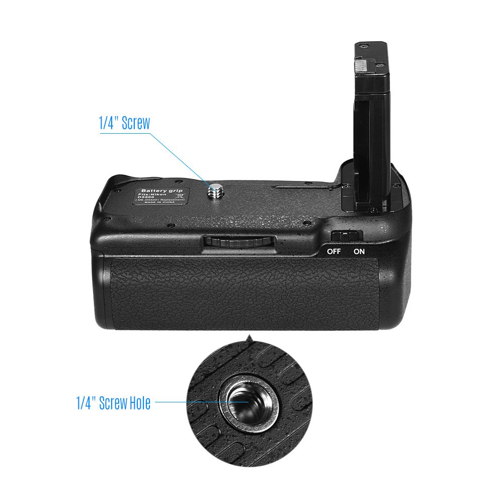 Empuñadura de batería Vertical D5500 con Control remoto IR para Nikon D5500 D5600