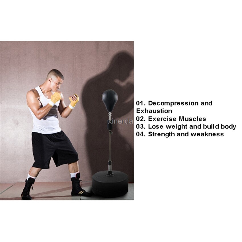 Vertical Floor Stand Boxing Speed Ball Training Reaction Target Household Roly-poly Exhaustion Decompression Fitness Equipment