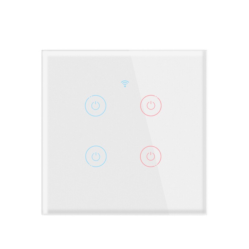 1pc Smart APP WiFi 433MHZ Smart Touch Switch Home Wall Button For Alexa And Google Home Assistant 110-250V On Off: 08