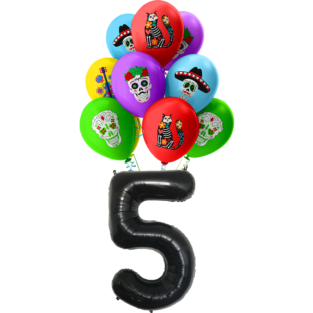 Decoraciones de cumpleaños con tema del Día de los Muertos, vajilla desechable para , servilletas de papel, vasos, platos, manteles, paja: plum