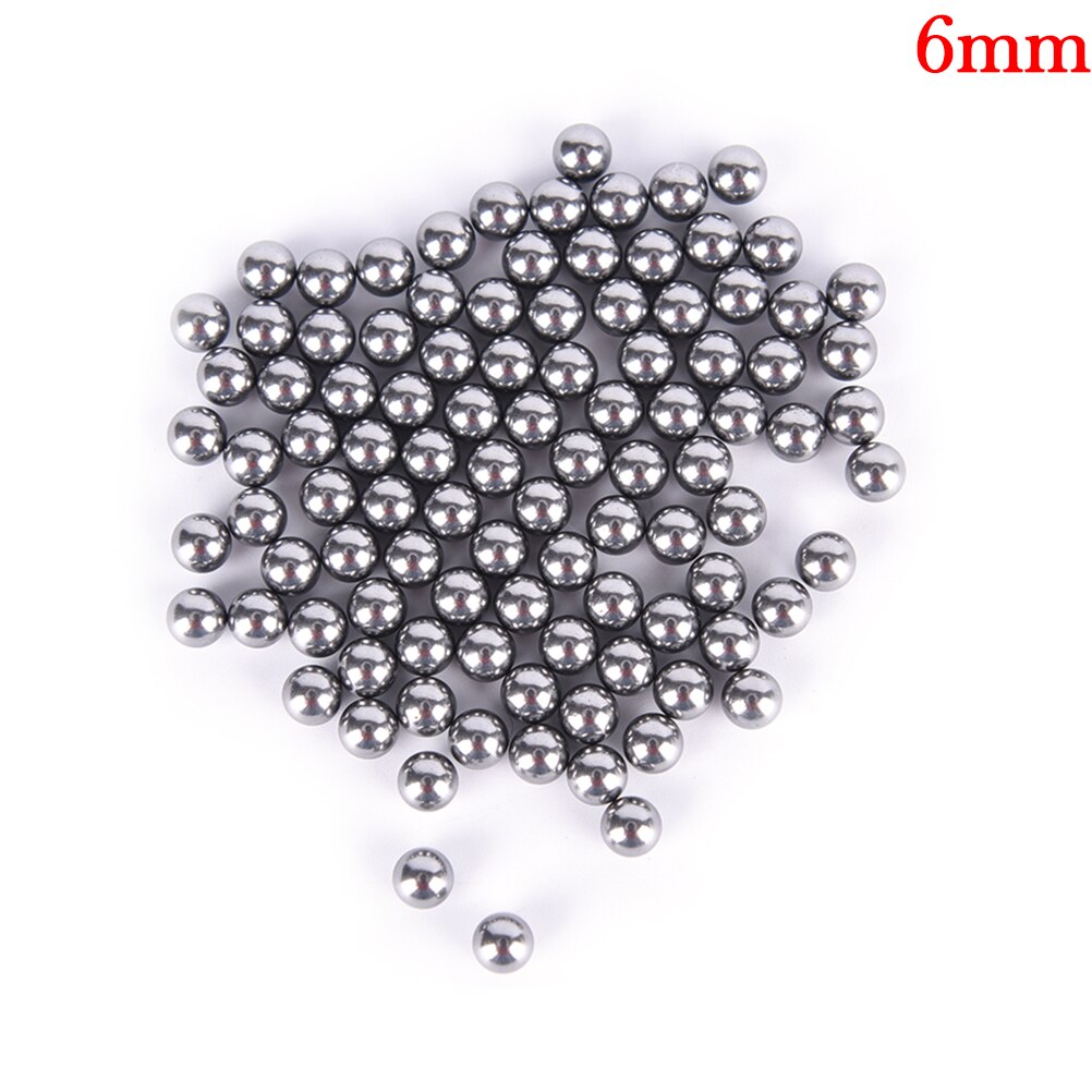 100Pcs Vervangende Onderdelen 4Mm 4.5Mm 5Mm 6Mm Fiets Fietsen Steel Kogellager Silver Tone fietsen Vervanging Ballen