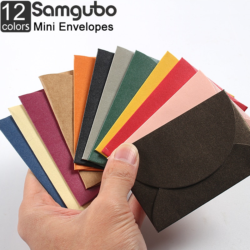 20 Pcs/lot Colorful Letter Paper Envelopes Mini Simple Wedding Envelopes for Invitations Stationary Greeting Card Envelopes