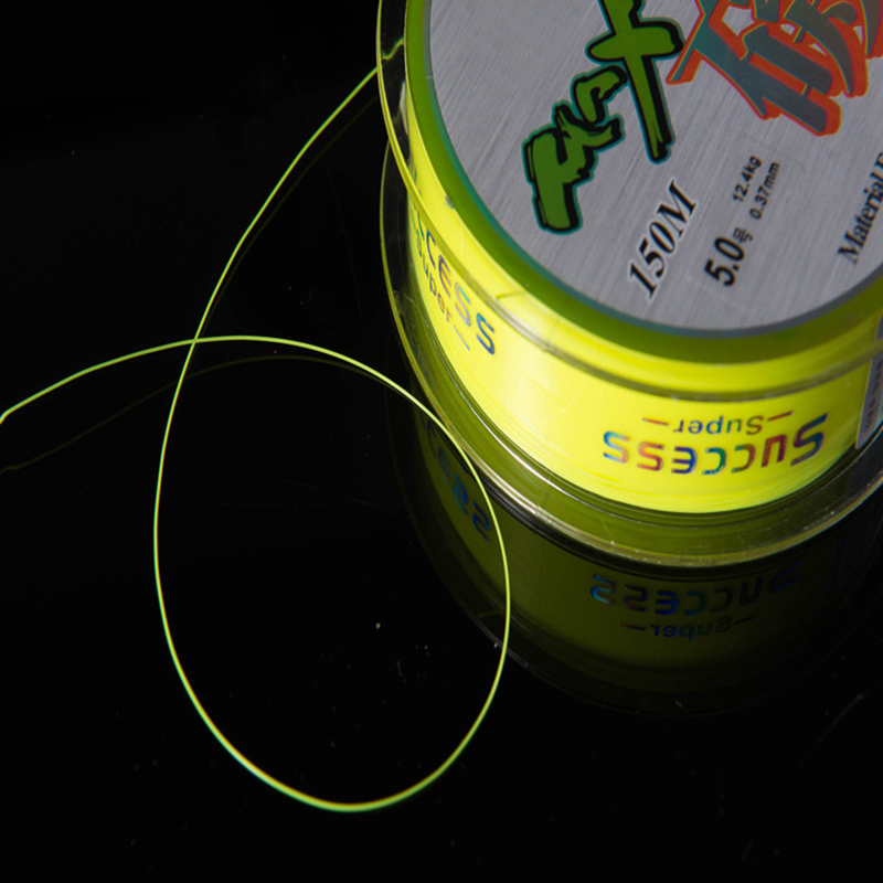 150m nylon vislijn halfdrijvende waterige vislijn fluorescerend geel duurzaam oceaan rots strand vislijn  o30