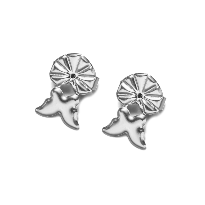 10 pares de pendientes dorados de acero inoxidable, levantadores de espalda segura para orejas caídas, pendientes pesados, joyería hipoalergénica que no se decolora: Azul
