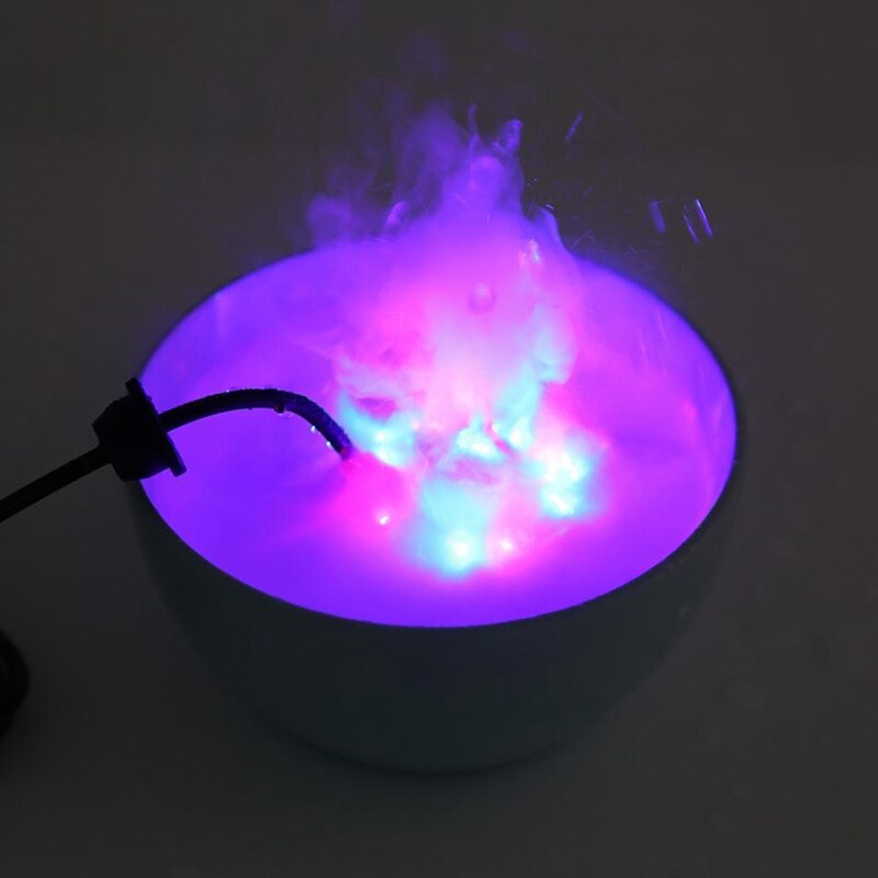ABRA-24V Color Changing Ultrasonic Mist Maker Fogger Water Fountain Pond Atomizer Air Humidifier 12 LED with Adapter