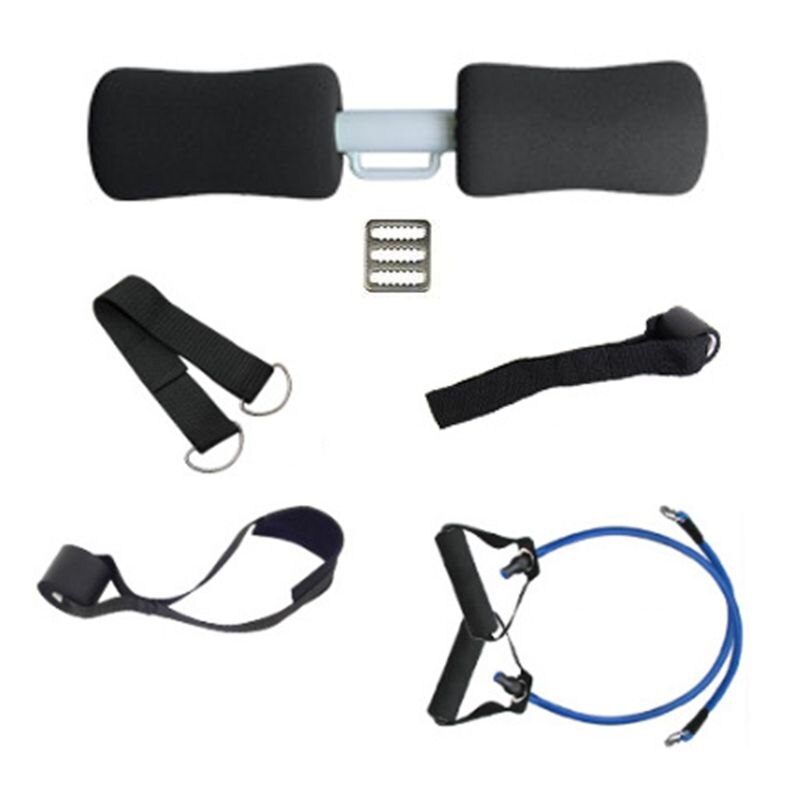 Exercise Resistance Bands Sit-ups Fitness Equipment Bed Home Men and Women: Black