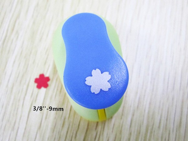 Cherry blossoms shaped craft punch paper cutter eva foam scrapbooking greeting card decoration Sakura hole puncher: 1pc 9mm
