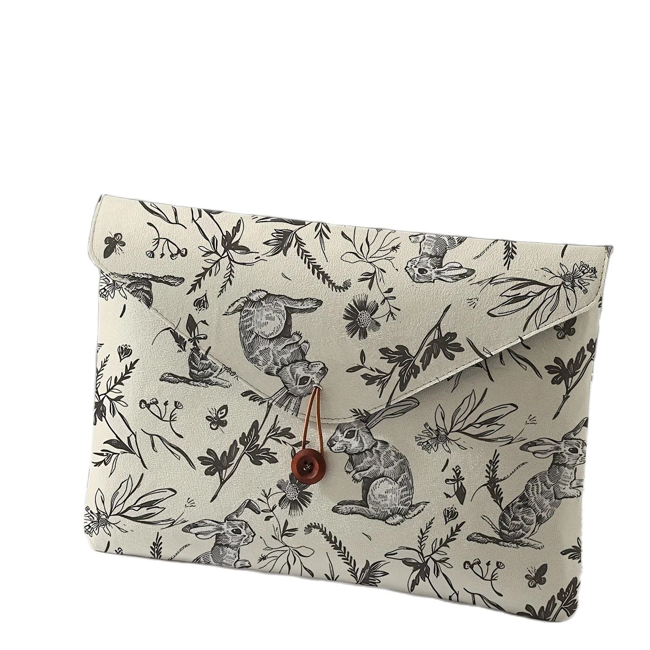 Borsa per laptop con motivo stampa coniglio con morbida copertura in tessuto per laptop, adatta per riporre la copertura morbida per laptop e custodia per tablet: Default Title