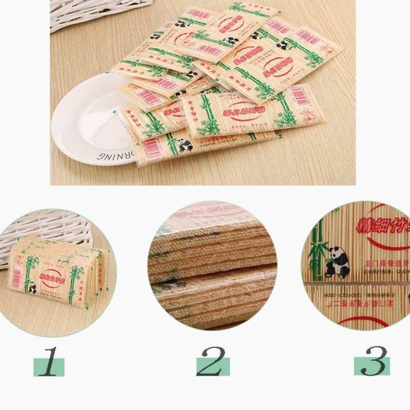 200 Stuks Bamboe Tandenstokers Orale Houten Tooth Pick Care Bamboe Producten Chinese Stijl Tandenstokers