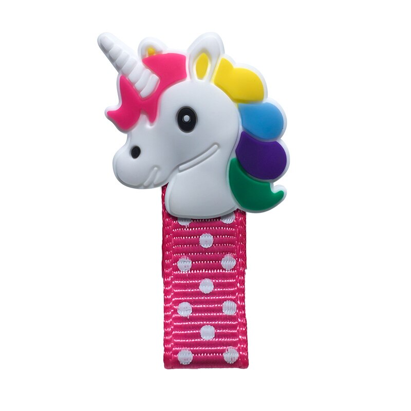 Eenhoorn Elastische Haarbanden Kids Rubber Hoofdbanden Haar Clips Haarspelden Meisjes Hoofddeksels Kinderen Haaraccessoires: 1PCS  2708-02