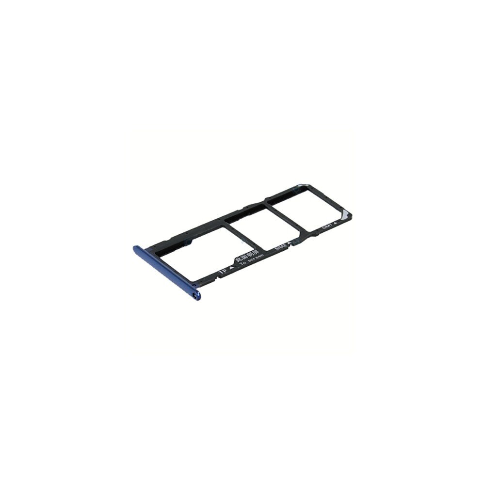 Original Bandeja porta tarjeta Sim y MicroSD farbe azul para Huawei Y6 /Honor 7A/Honor Spielen 8A