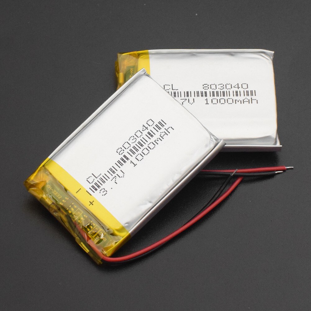 803040 3,7 V 1000mAh Lipo batería de repuesto de litio li-po batería recargable para Altavoz Bluetooth PDA