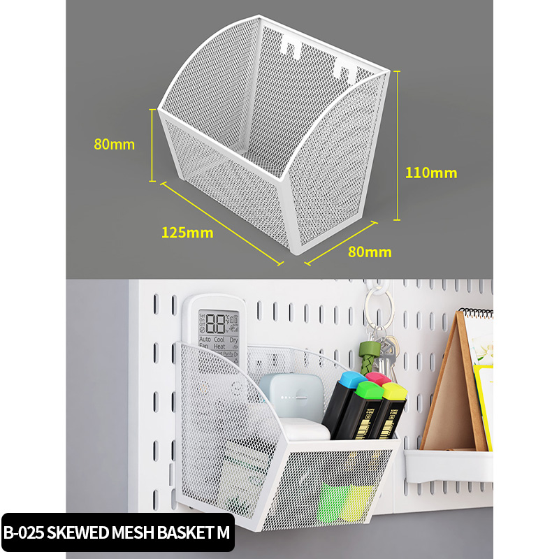 Wall - mounted pegboard for wall storage. Combine various accessories freely, and it doubles as an e - product display rack.: DEEP BLUE