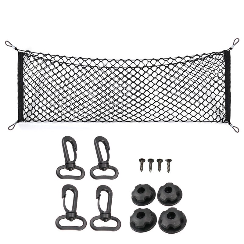 110 x 50cm yleisauton takaluukun tavaratilan järjestäjä tasku tavaraverkko verkko varastointi auto vastaanottaa järjestää verkko auton tavaratilan verkko: 110 x 50cm