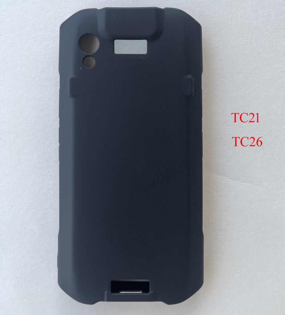 Schutzhülle aus robustem gummi für zebra  tn28 tn15 tc51 tc52 tc52x tc56 tc57 tc21 tc26 displayschutzfolie aus gehärtetem glas: Tiefes blau