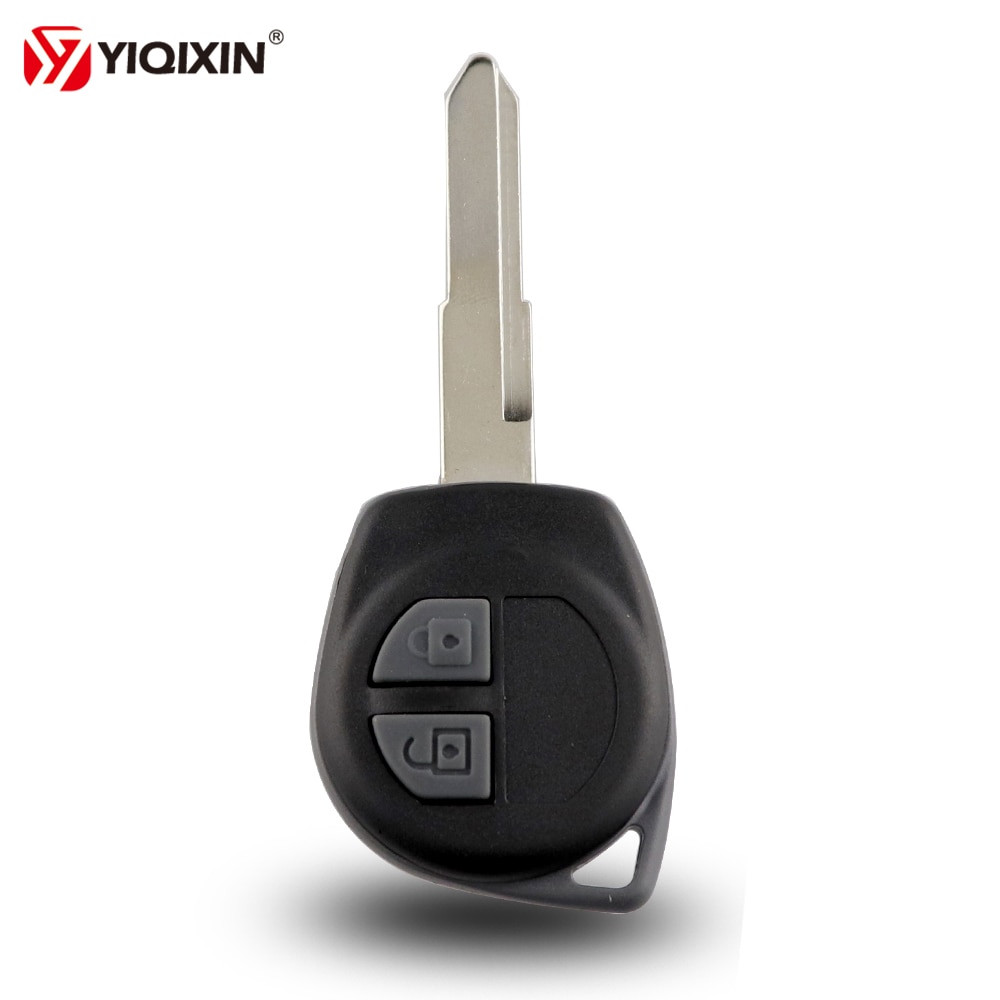 Yiqixin 2 Knop Externe Auto Sleutel Shell HU133R Rubber Button Pad Voor Suzuki Igins Alto SX4 Vauxhall Agila 2005 2006