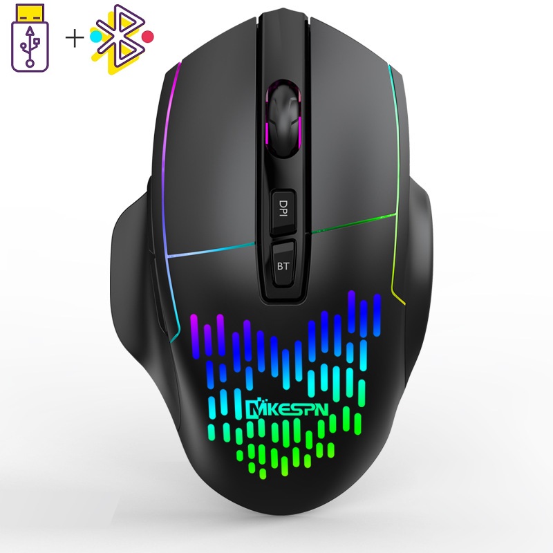 Wireless Mouse Ergonomic Computer Mouse PC Optical Mause with USB Receiver 8 buttons 2.4Ghz Wireless Mice 1600 DPI For Laptop